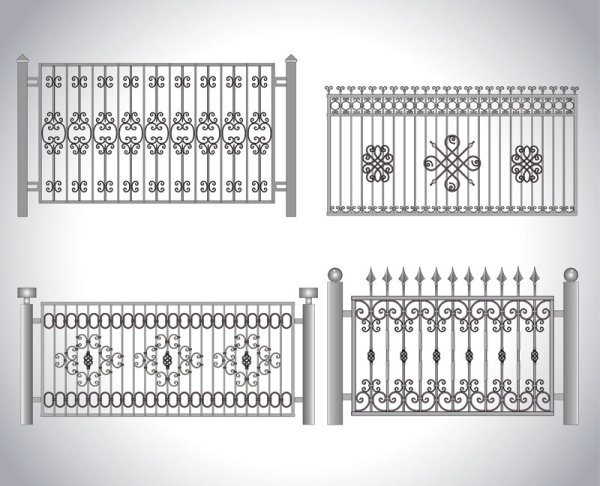 Iron window Style vector 04