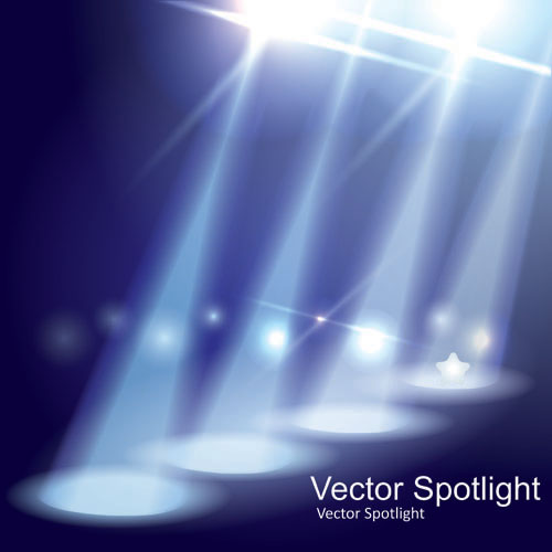 Spotlight irradiate effect background vector 02