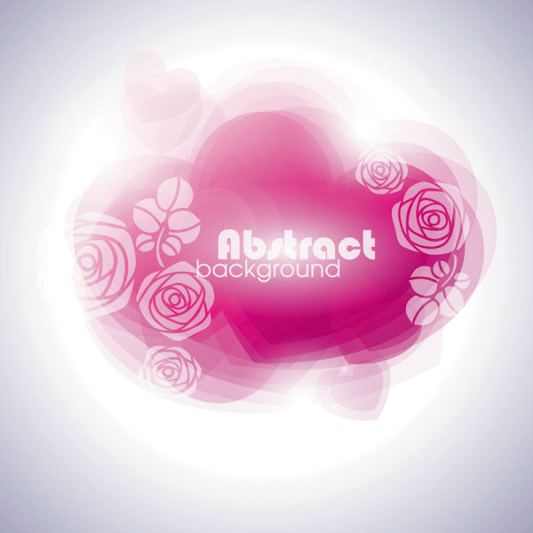Set of Different Heart background vector graphic 04