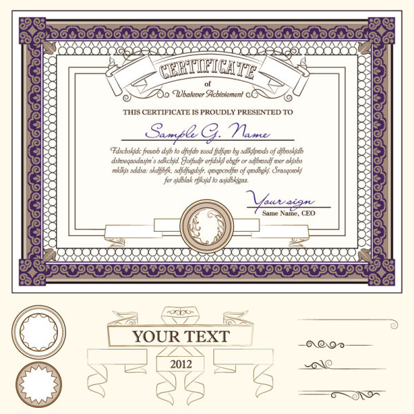 decoration certificate template certificate borders 
