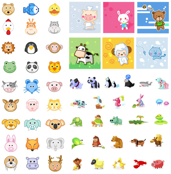 Animal icon vector set 02 vector
