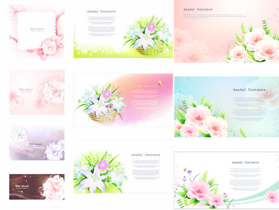 Fantasy Lily background vector