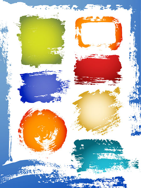 Ink border vector