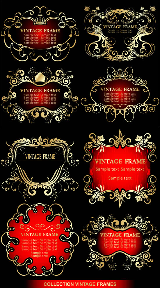 Ornate gorgeous border vector