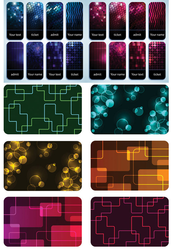 Abstract colored card background vector graphic