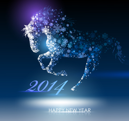 Snowflake blue christmas background 04