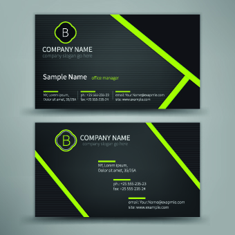 Excellent business cards design vectors 02