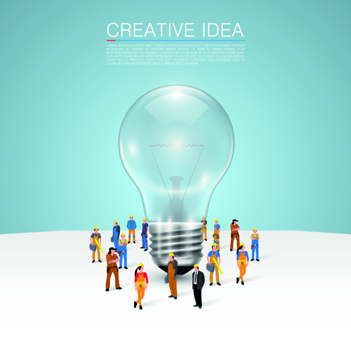 vector illustration team creative business 