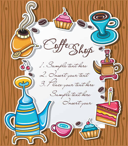 Cake background vector 03