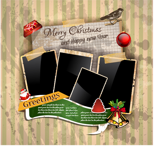template greeting christmas cards card 