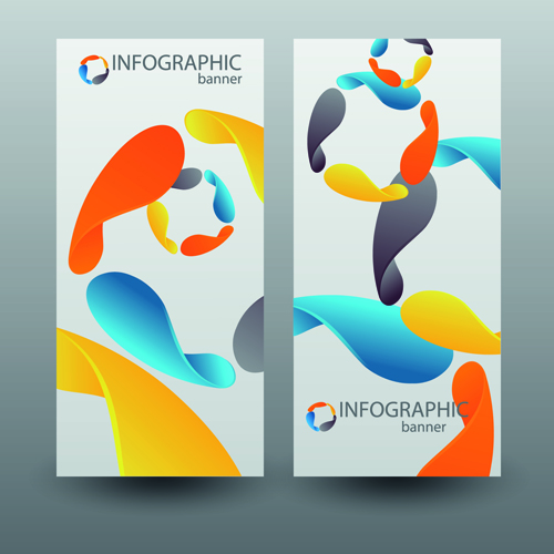 infographics infographic graphics colored banner abstract 