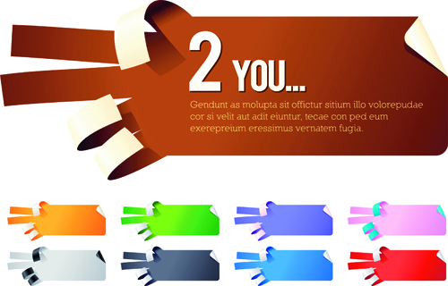Creative hand gesture sticker vector 03