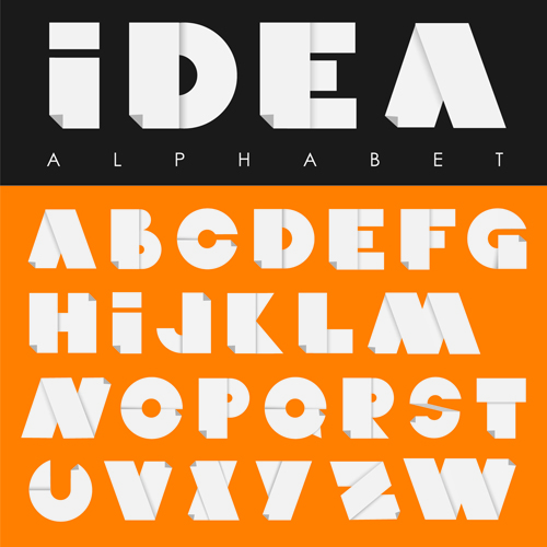 paper creative alphabet 