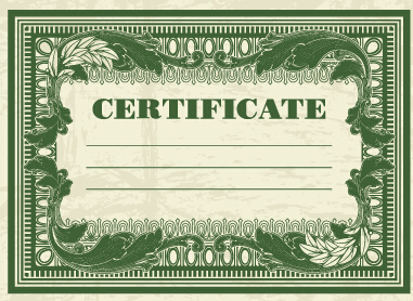 green certificate template certificate 