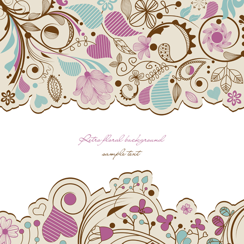Hand drawn Floral background 01