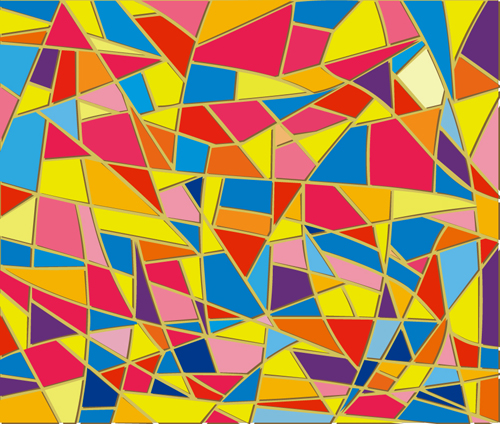 Colorful Glass mosaic vector background set 03