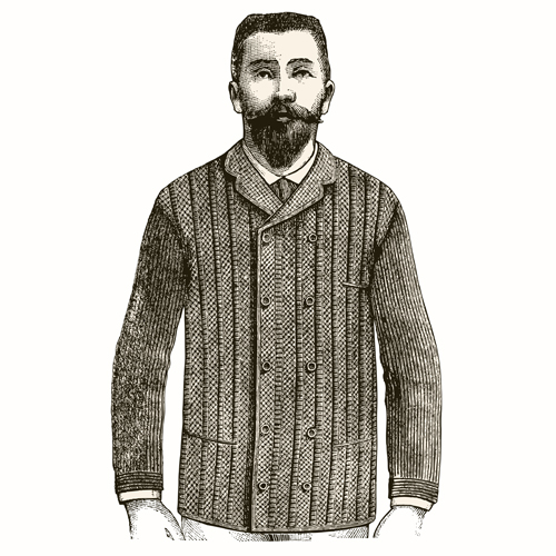 Hand drawn people elements retro vector 06