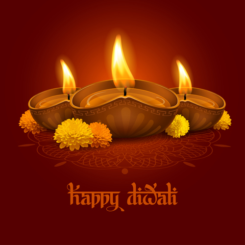 Happy Diwali ethnic styles background vectors 07 Happy Diwali ethnic styles background vectors 07