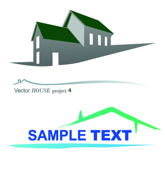 House creative logos vector illustration 01