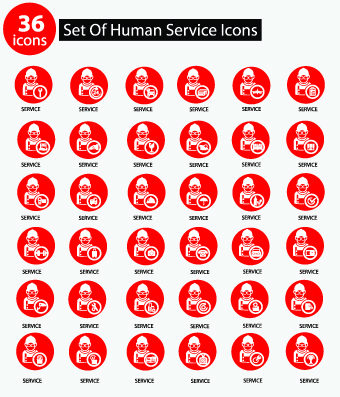 service icons icon Human  