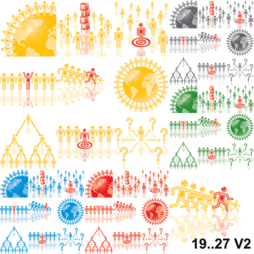 Communications Icon mix vector 01
