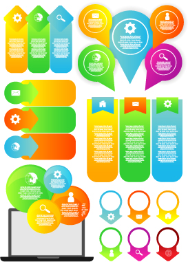 vector material infographic element banner 