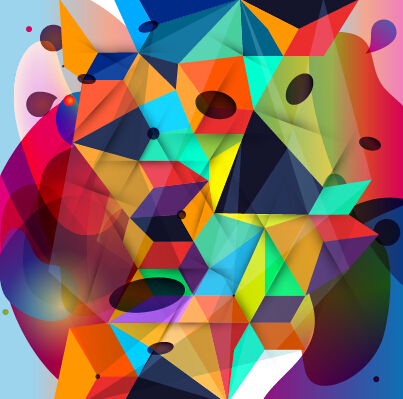 multicolor geometric business background business background vector background 