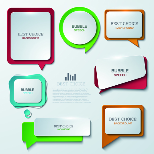 Shiny paper banner vector material 02