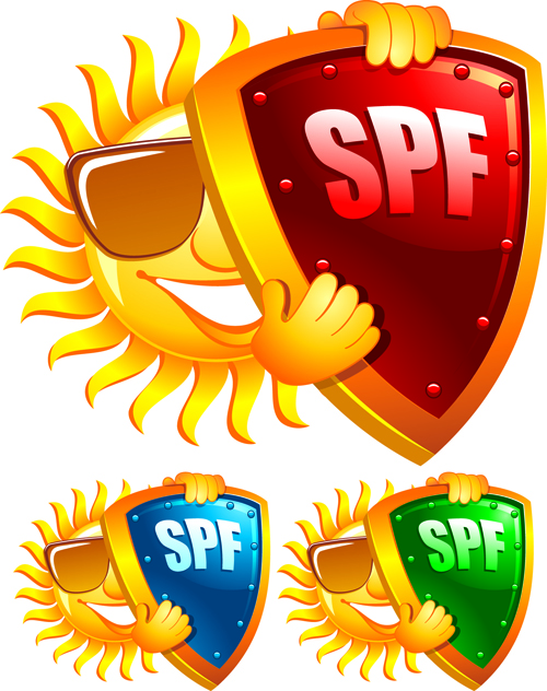 Elements of Summer Sun vector art 05