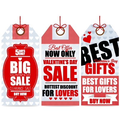 Valentine day valentine tags tag big sale 