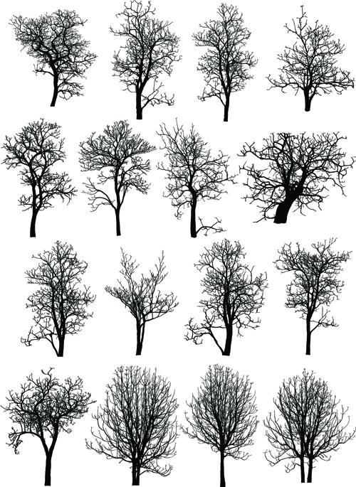 vector material Various material dead trees 