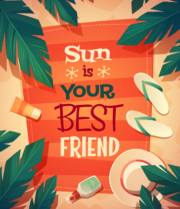 Vector retro advertising poster template material 02