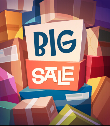 Vector retro advertising poster template material 12