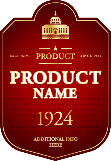 wine vintage label 