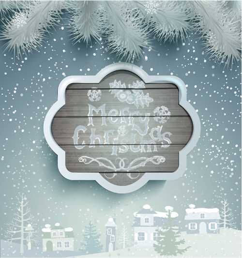 winter new year frame christmas background 