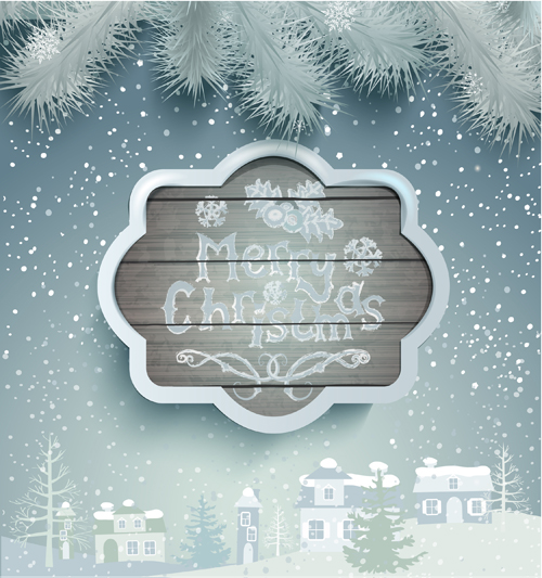 Winter christmas and new year frame backgrounds 05