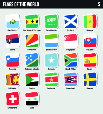 world stickers sticker flags 