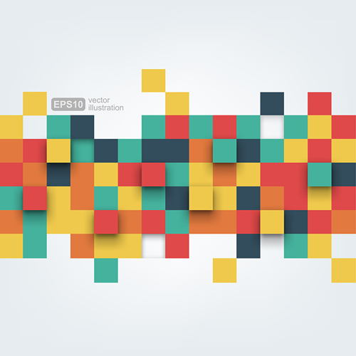 colored squares concept backgrounds vector 02