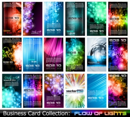lights dream card business cards background 