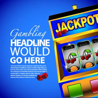 jackpot gambling background vector background 