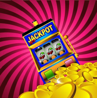 jackpot gambling background vector background 