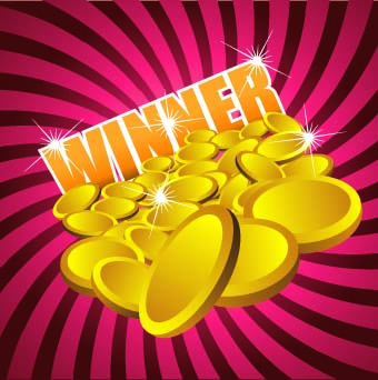 Gambling jackpot design background vector 04