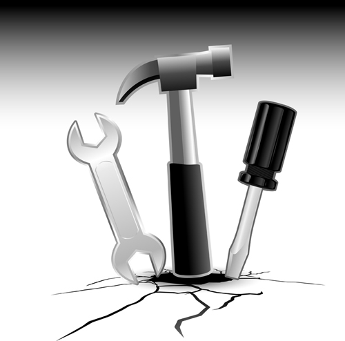 Various of life tool vector set 04