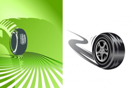 Running Tire vector