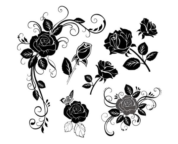 Hand draw Flower vector 02