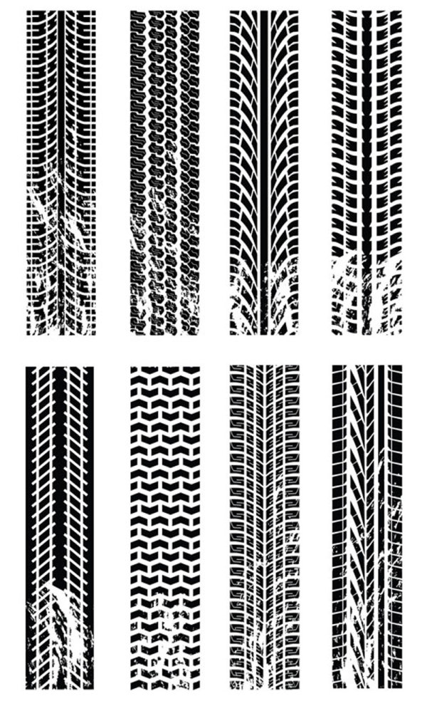 Tire Impression  vector 01