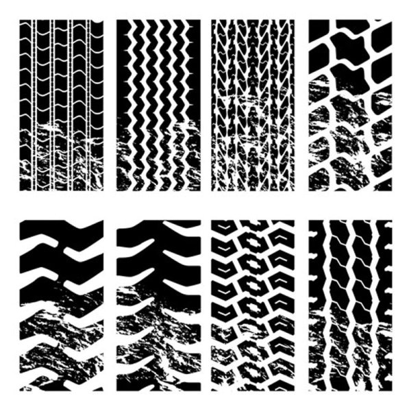 Tire Impression  vector 02
