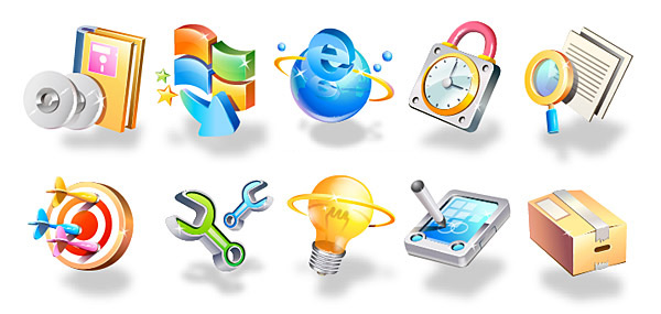 3D texture Icon 2 vector