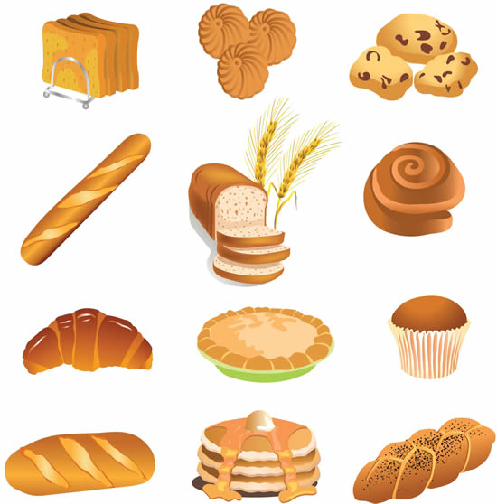 Brown bread vector Graphic