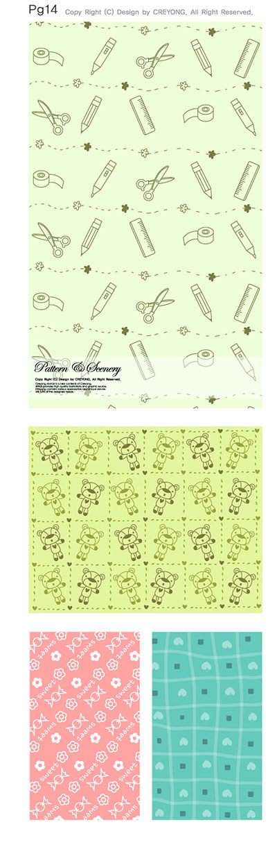 Lovely Child elements background 1 vector graphic